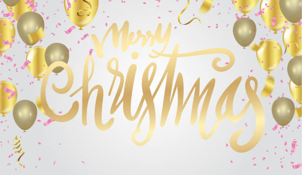 istock Merry christmas text vector on background. Lettering for invitation, prints and posters. Hand drawn  Vector illustration. Hand drawn elegant modern 1059683462