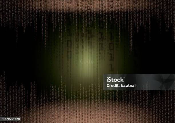 Dark Ransomware Screen Ransomware Virus On A Black Display Screen Stock Illustration ...