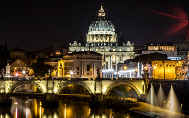 istock Vatican City in Rome by night 1059689374