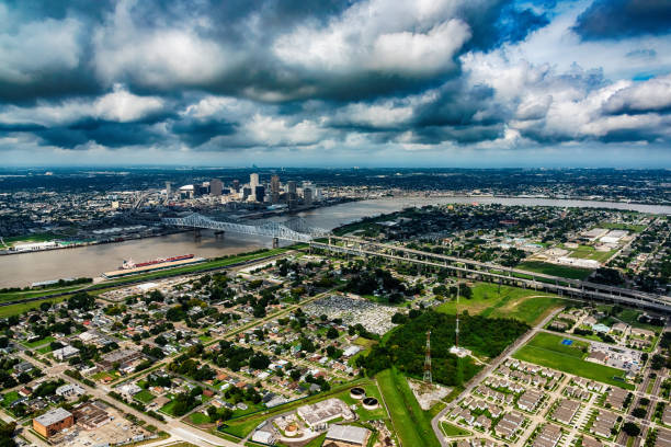 istock Wide Angle New Orleans Metropolitan Area From Above 1059703724