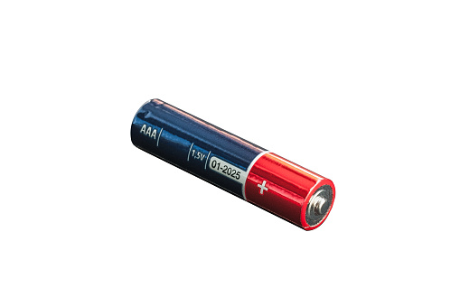 AAA alkaline battery isolated