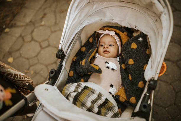 istock Baby girl lying in a stroller 1059713998