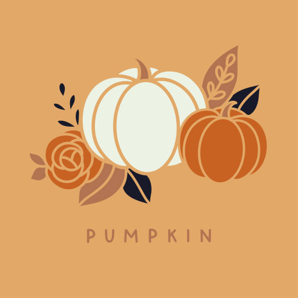 ilustraciones, imágenes clip art, dibujos animados e iconos de stock de halloween calabaza ilustración clip arte vectorial - pumpkin