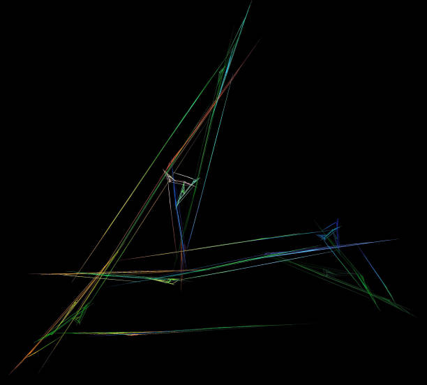 istock image of one Digital Fractal on Black Color 1059722820