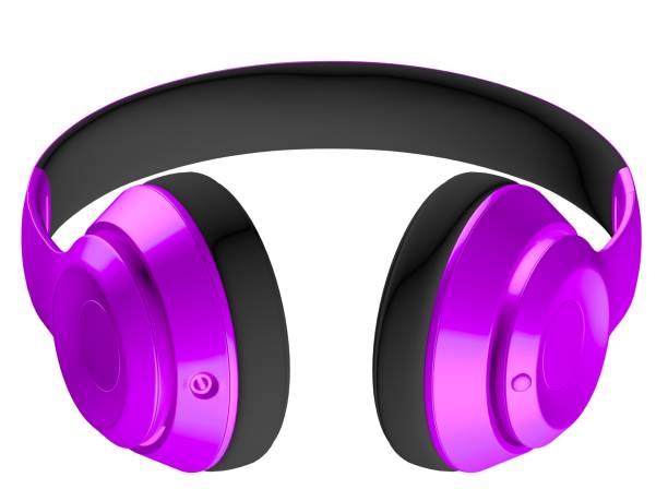 istock 3D RENDER OF PURPLE COLOR HEADSET 1059730064