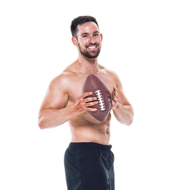 istock Athletic muscular shirtless man 1059740068