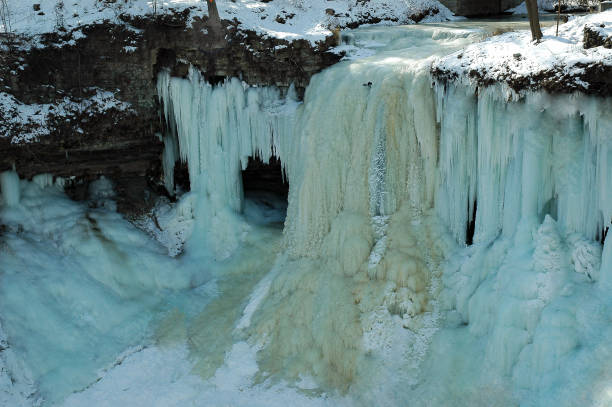 istock No people frozen waterfall 1059740146