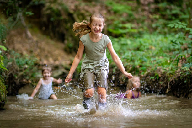 istock Young girls in rubber boots 1059740428