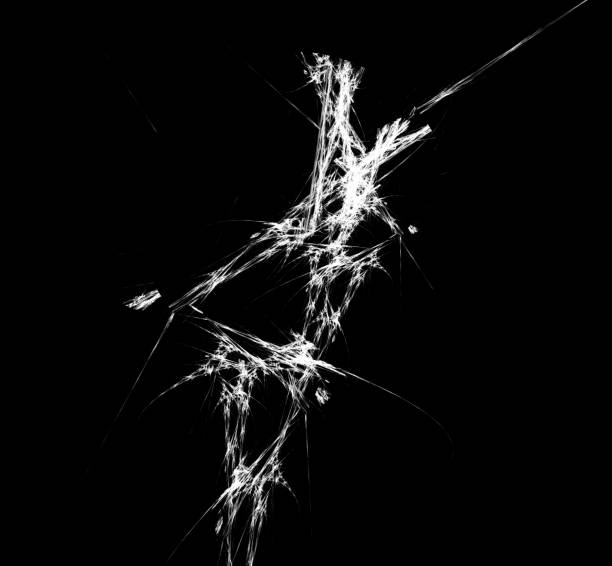 istock White lines on black background. Fantasy fractal texture. Digital art. 3D rendering. Computer generated image. 1059748566