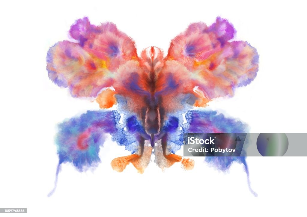 abstract painted butterfly Butterfly - Insect stock illustration