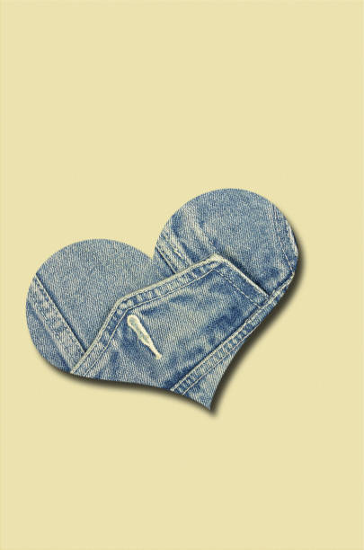 istock Jeans Heart on Beige 1059771844