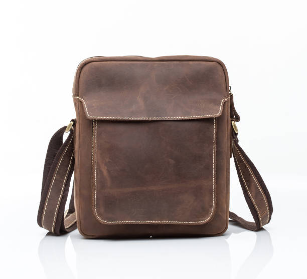 istock modern brown nubuck leather men casual or business messenger case 1059771864