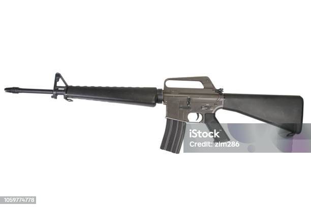 M16 Rifle Vietnam War Period Stock Photo - Download Image Now - M16, AR-15, Rifle