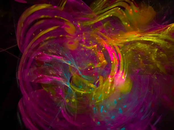 istock abstract digital fractal, digital future design, disco 1059779572