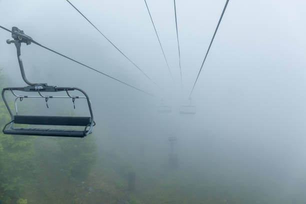 istock Chair lift into the abyss Hunter New York 1059779720