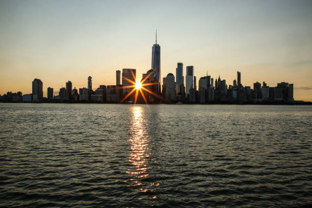 istock Sunrise at New York City 1059787228