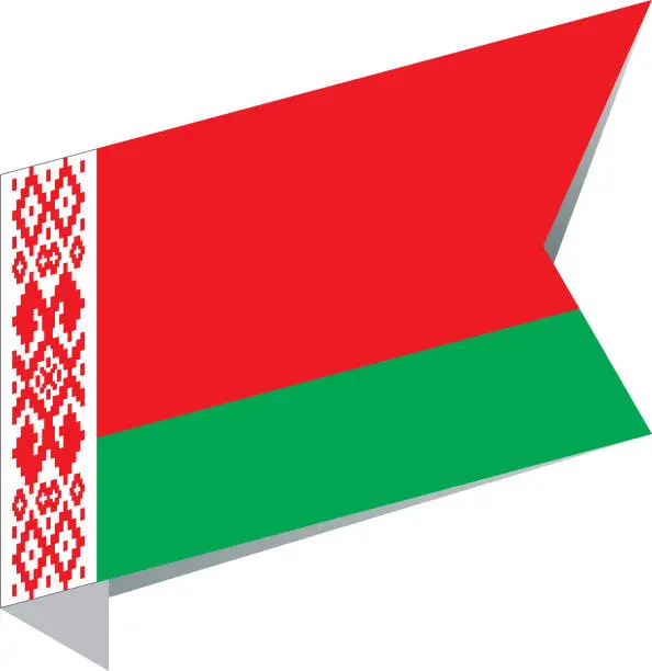 Vector illustration of Flag Belarus