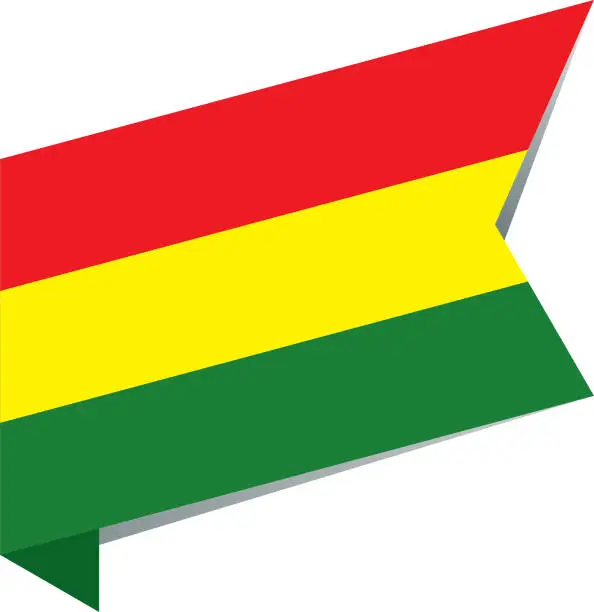 Vector illustration of Flag Bolivia