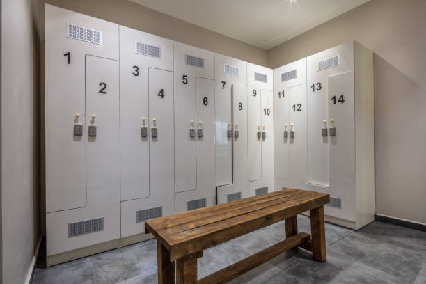 istock Sports hall lockers 1059797314