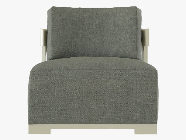 istock Gray armchair soft fabric 3d rendering 1059810748