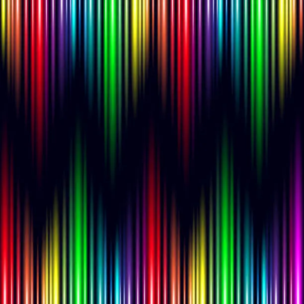 Vector illustration of Abstract Rainbow Light Effect electronic wave
