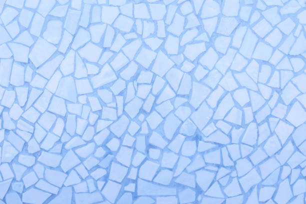 istock Broken tiles mosaic seamless pattern. Blue the tile wall high resolution real photo or brick seamless and texture interior background. 1059841608