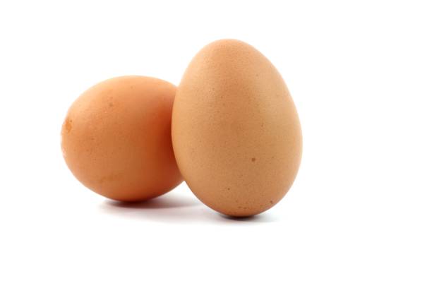 istock Egg fresh food and white background 1059842862