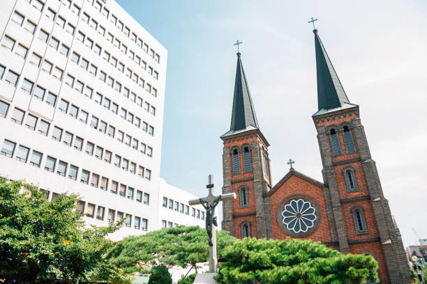 Kyesan cathedral historic landmark in Daegu, Korea