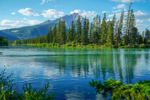istock Beautiful lake reflections at Banff Indian Trading Post 1059859662