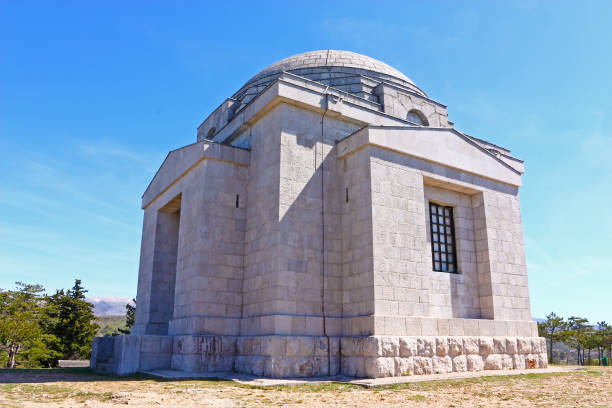 Otavice, Croatia - April 10, 2012: The Most Holy Redeemer Church, Mestrovic family mausoleum made by Ivan Mestrovic