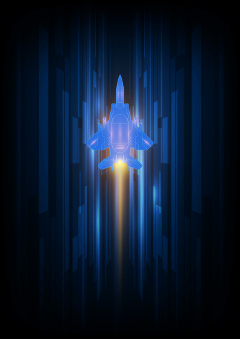 technology  High speed concept. Fighter jet concept . vector illustration background