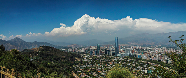 Santiago view from Cerro San Cristobal