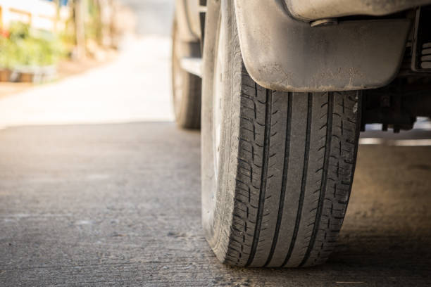 istock Off-road wheels on the road 1059885572