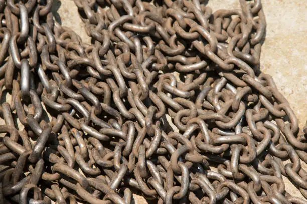 Photo of pile of old chain