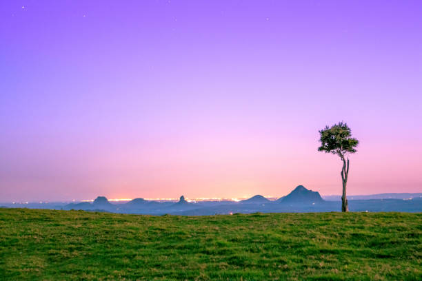 Glass house Mountains Sunshine Coast Queensland hinterland.
