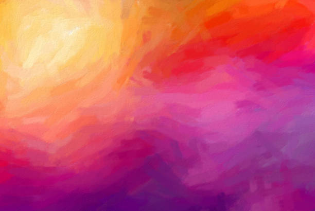 pintado fondo de arte abstracto - pintura al óleo fotografías e imágenes de stock