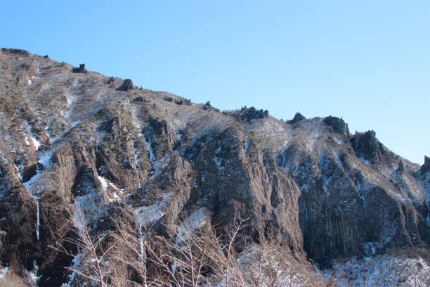 istock Mt. Hanra, winter, snow, mountains, rock, 1059900242