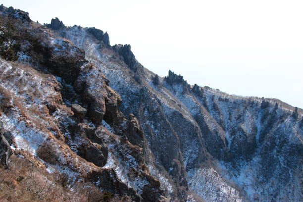 istock Mt. Hanra, winter, snow, mountains, rock, 1059900324