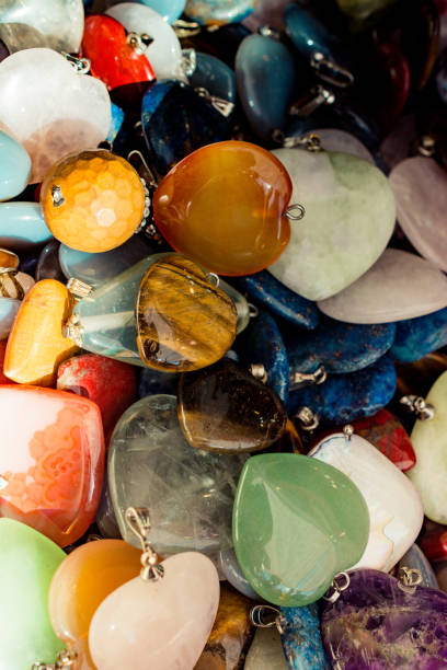 istock Heart shaped semi precious stones in view 1059932752