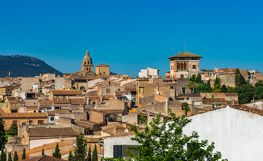 View of old village Montuiri on Mallorca, Spain