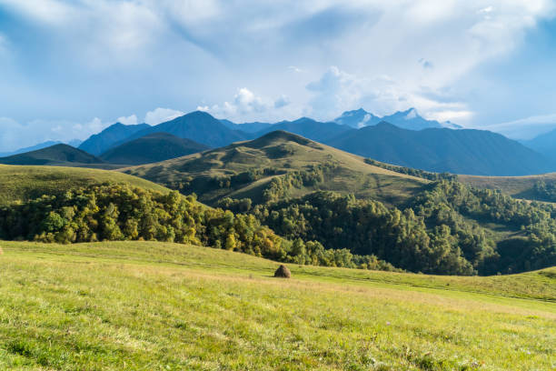 Landscape view of Caucasus mountains