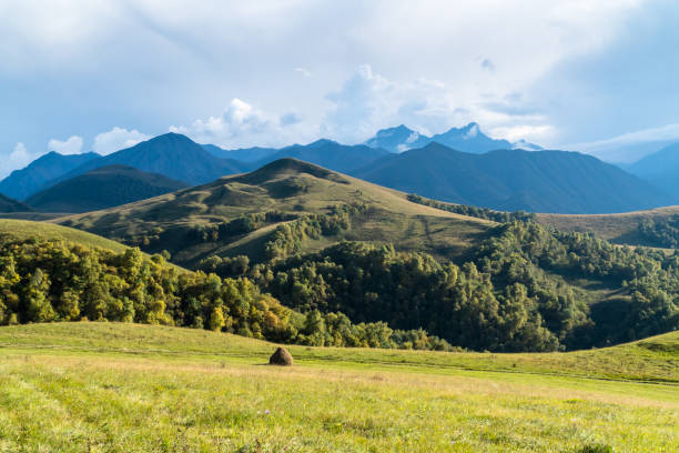 Landscape view of Caucasus mountains