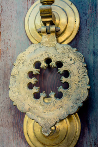 istock Old Handmade ottoman metal door handle 1059957602