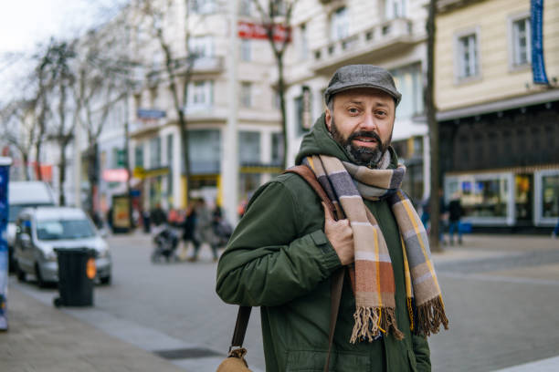 istock Mature man on city street 1059960698