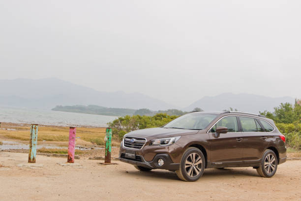 Hong Kong, China Jan 23, 2018 : Subaru Outback 2018 Test Drive Day Jan 23 2018 in Hong Kong.