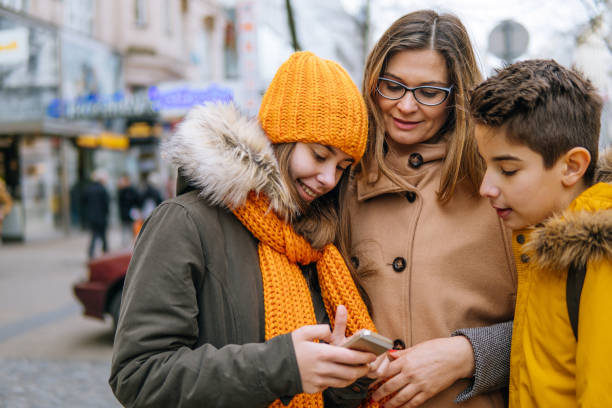 istock Family is having fun on the street 1059963188