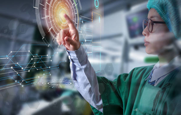 istock doctor touching on computer screen of futuristic technology screen 1059968020