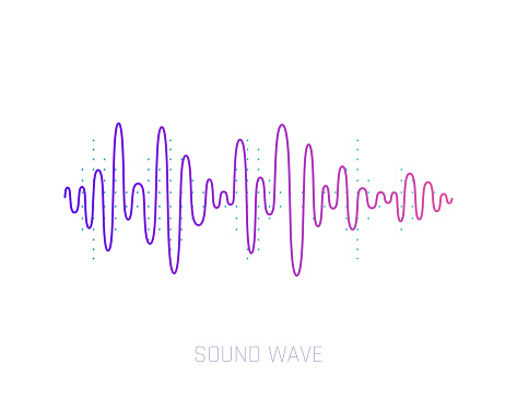 Vector Sound Wave. Colorful sound waves for party, DJ, pub, clubs, discos. Audio equalizer technology. Vector illustration for mobile app