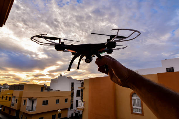 istock Modern Technology Copter closeup Aircraft Drone 1059977598