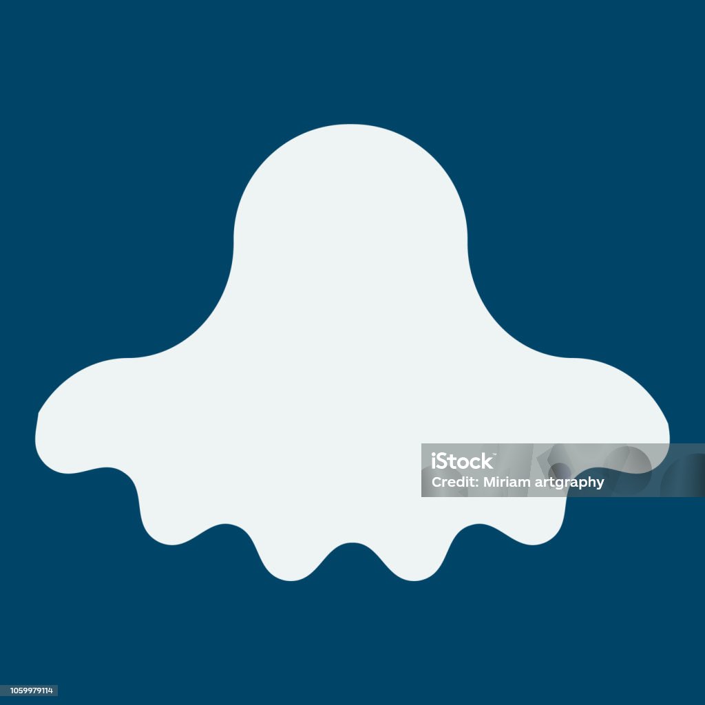 Ghost Vector Shape Vector Of A Ghost Stock Illustration - Download Image Now - Abstract ...
